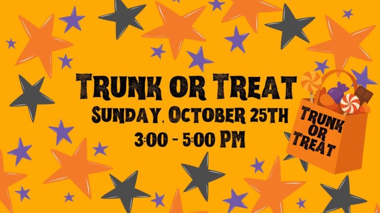 Flyer for Trunk or Treat at Old Town Baptist Church