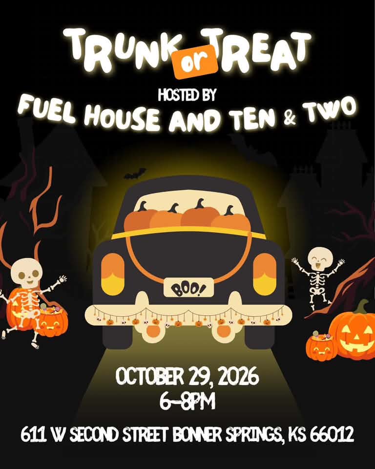 Flyer for Trunk Or Treat At The Fuel House