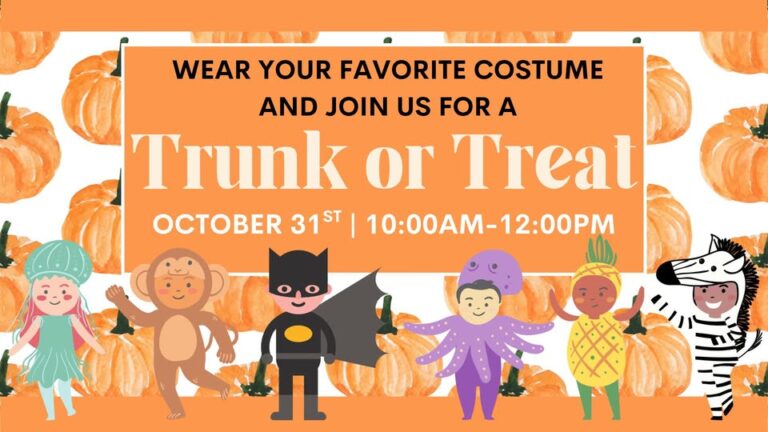 Flyer for Trunk or Treat at Woodbury Baptist Church