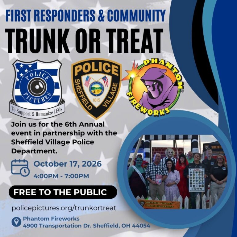 Flyer for Trunk or Treat – First Responders & Community – 6th Annual