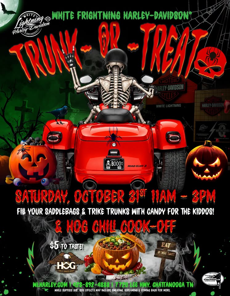Flyer for Trunk or Treat & HOG Chili Cook-Off