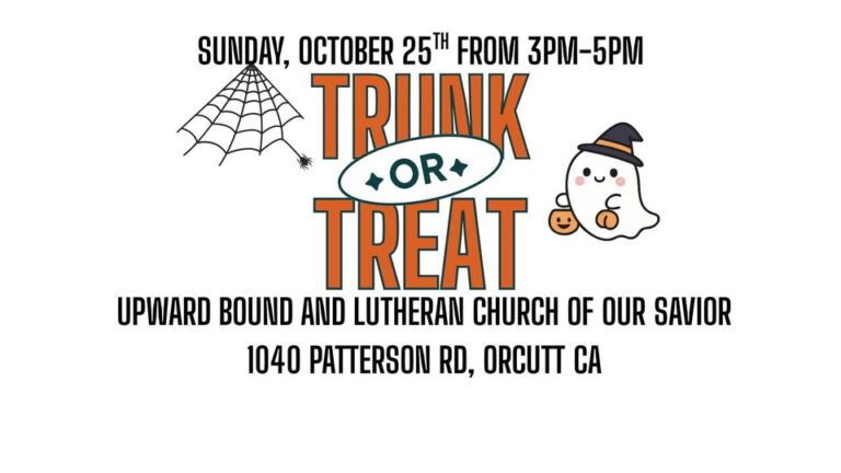 Flyer for Upward Bound Preschool Trunk or Treat