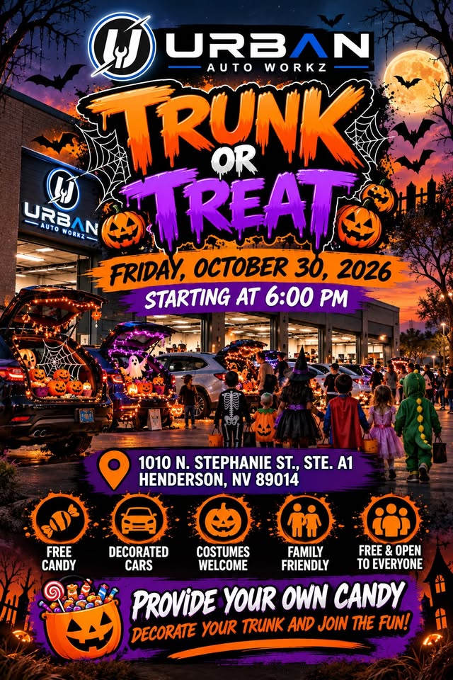 Flyer for Urban Auto Workz Trunk Or Treat