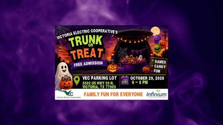 Flyer for Victoria Electric Cooperative’s Trunk or Treat