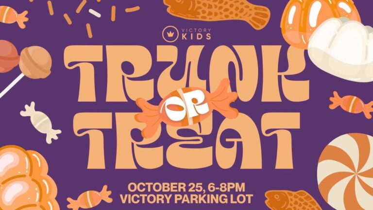 Flyer for Victory Kids Trunk or Treat
