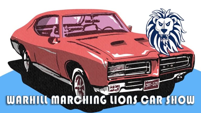 Flyer for Warhill Band Car Show