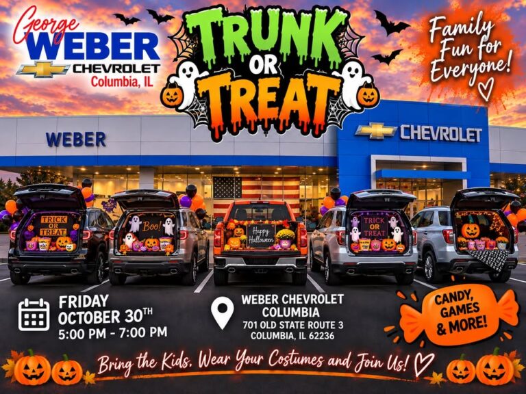 Flyer for Weber Chevrolet Trunk or Treat