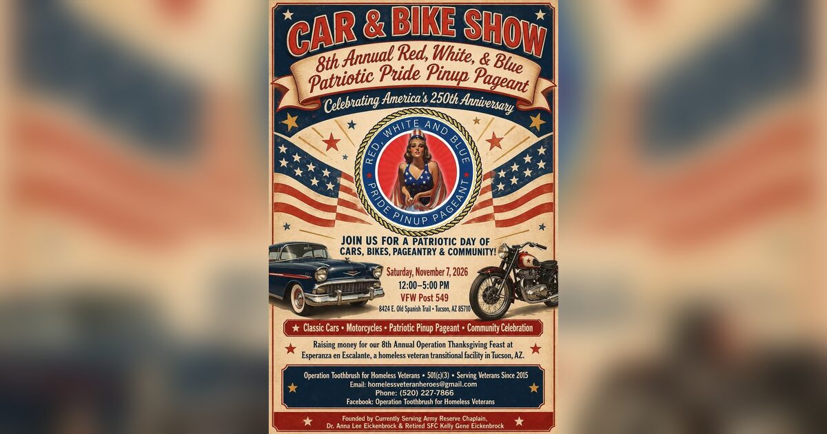 Red, White & Blue Patriotic Pride Car & Bike Show & Pinup Pageant Car ...